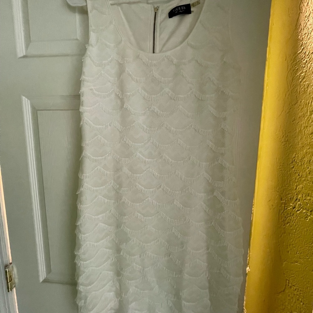 Guess White Sleeveless Dress